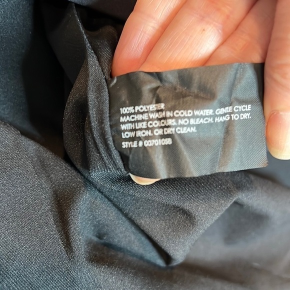 Club Monaco Black Lamae Trench Coat Size S - Picture 8 of 8